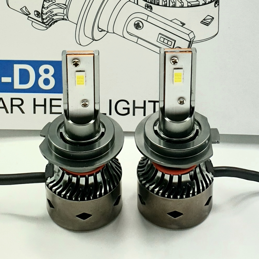 LED D8 autožárovka H1, 4800LM 2x42w cree canbus 6000k - sada 2ks