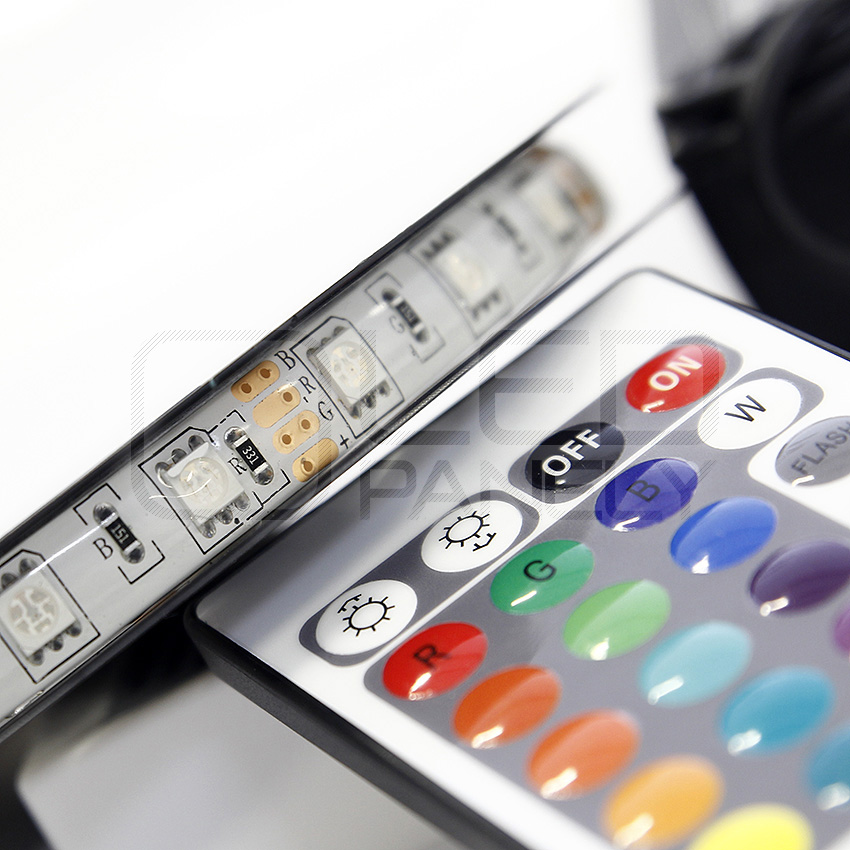 VÝPRODEJ - LED pásek 5m, RGB 7-barevný, LED 5050, DÁLKOVÝ OVLADAČ - ZDROJ ZDARMA! 