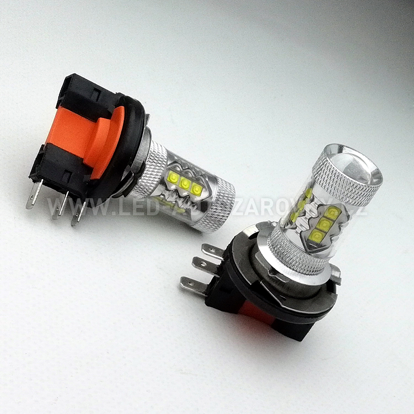 AKCE: LED žárovka H15 12V 16smd 50W 6000K - VW, AUDI, BMW, Škoda, 1 ks