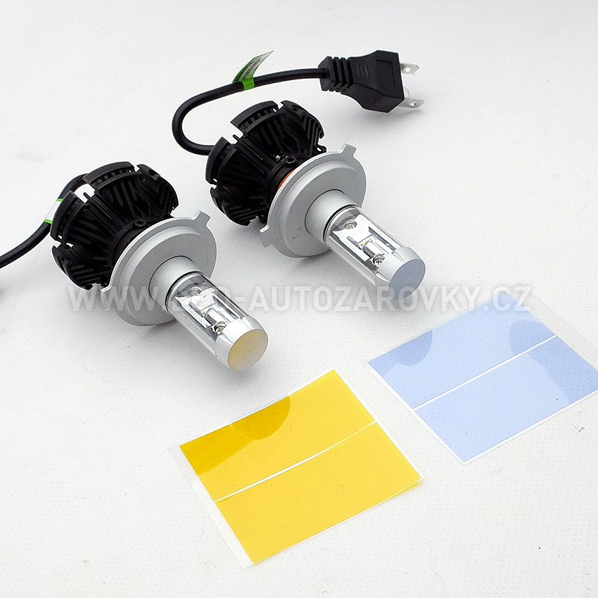 LED headlight H4 - X3 6000lm 50w IP67 - 3000k / 6500k / 8000k