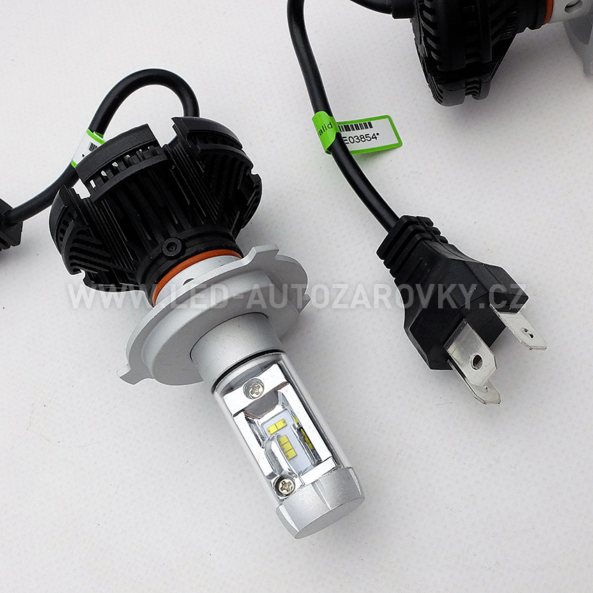 LED headlight H4 - X3 6000lm 50w IP67 - 3000k / 6500k / 8000k