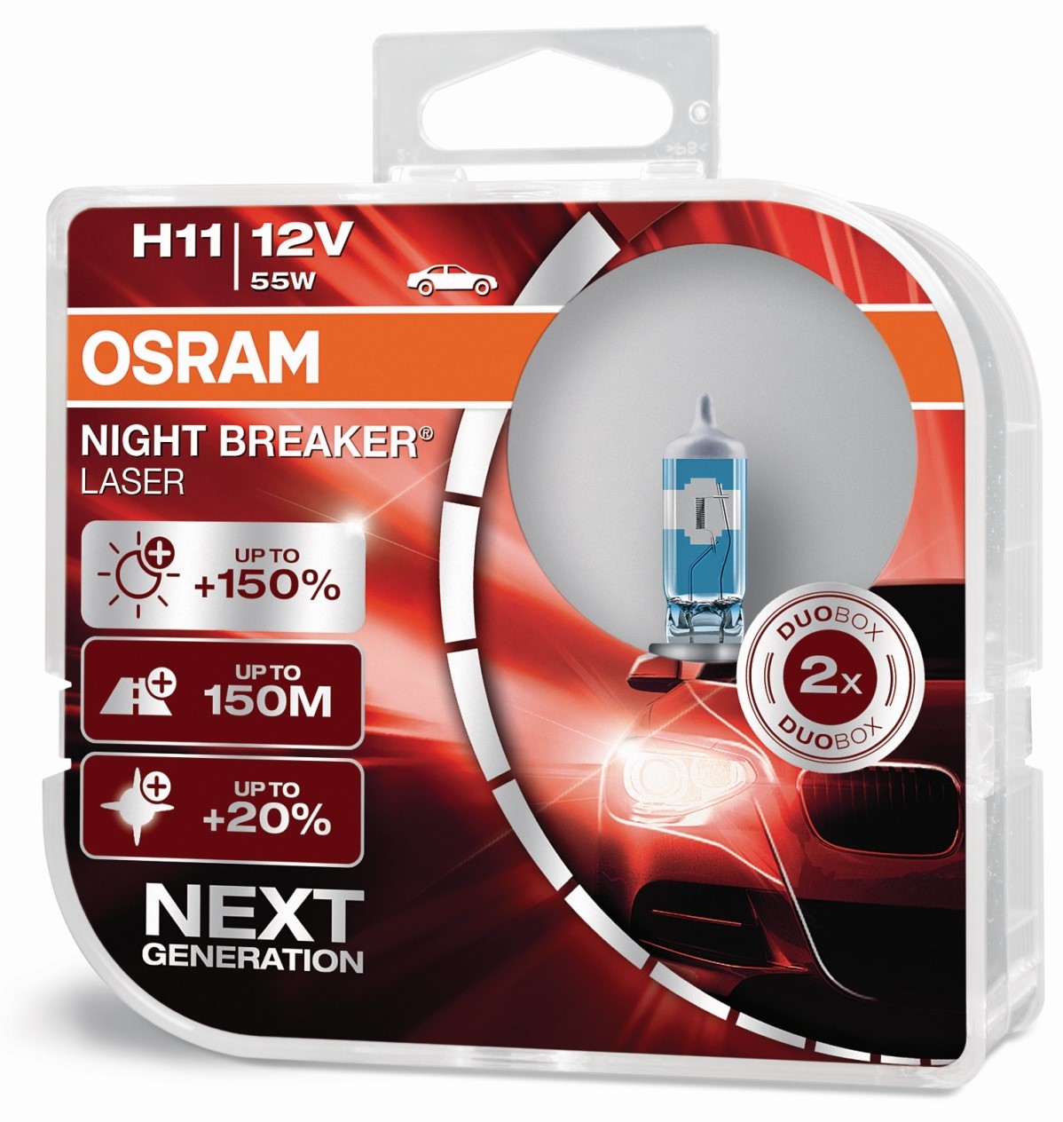 Osram H11 Night Breaker Silver +100% PGJ19-2 12V 55W 2ks  64211NBS-HCB
