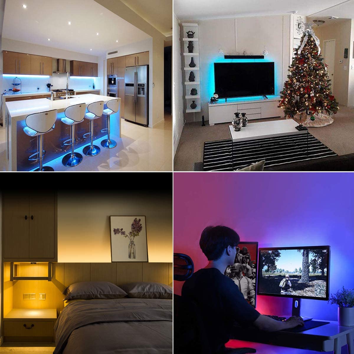 LED RGB pásek za TV a PC, délka 2x1,5m