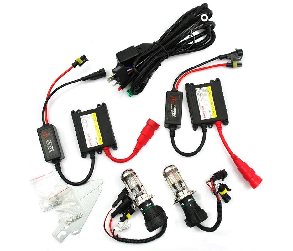 AKCE - Bixenony H4 SLIM 12000K  - přestavbová sada, 12V, slim ballasty 