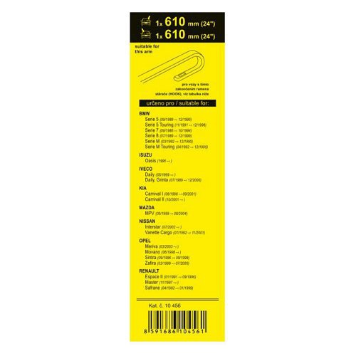 VÝPRODEJ: Stěrače FLAT SET BOLT 610+410mm