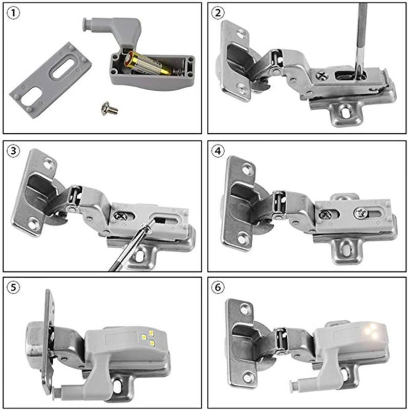 LED automatické světlo do skříně 3LED, 1ks
