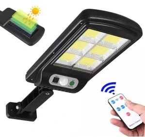 Solární světlo s čidlem pohybu, 120 COB LED, solární venkovní lampa