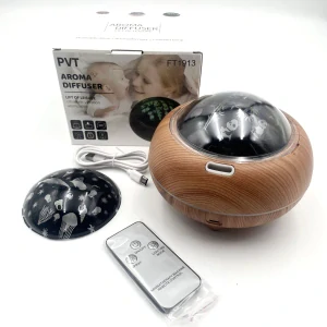 VÝPRODEJ - PTV USB hnědá aromadifuzér s dětskými barevnými motivy
