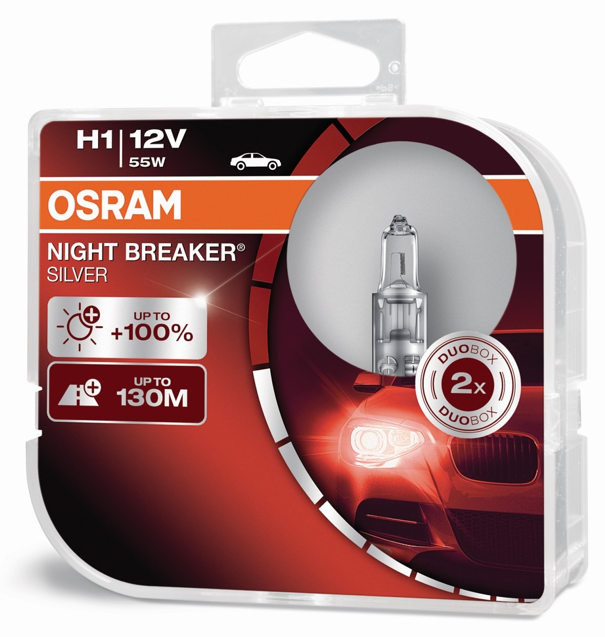 Osram H1 Night Breaker Silver +100% PGJ19-2 12V 55W 2ks  64150NBS-HCB