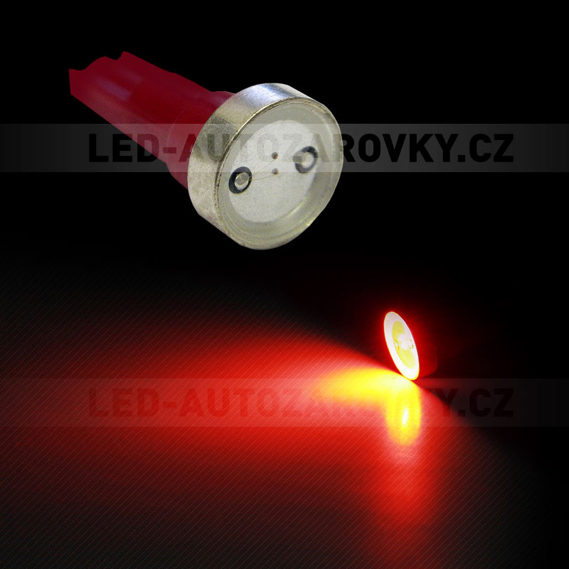 Osvětlení přístrojové desky POWER LED červená, T5/12V/1,2W, sada 2ks