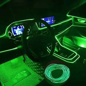 Akce - svítící LED drát, 3m, zelená barva, 12V