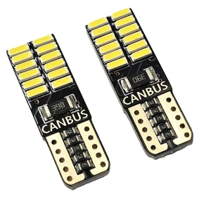 CAN-BUS bílá parkovací žárovka T10 (W5W) - plochá - 24xSMD, 1ks