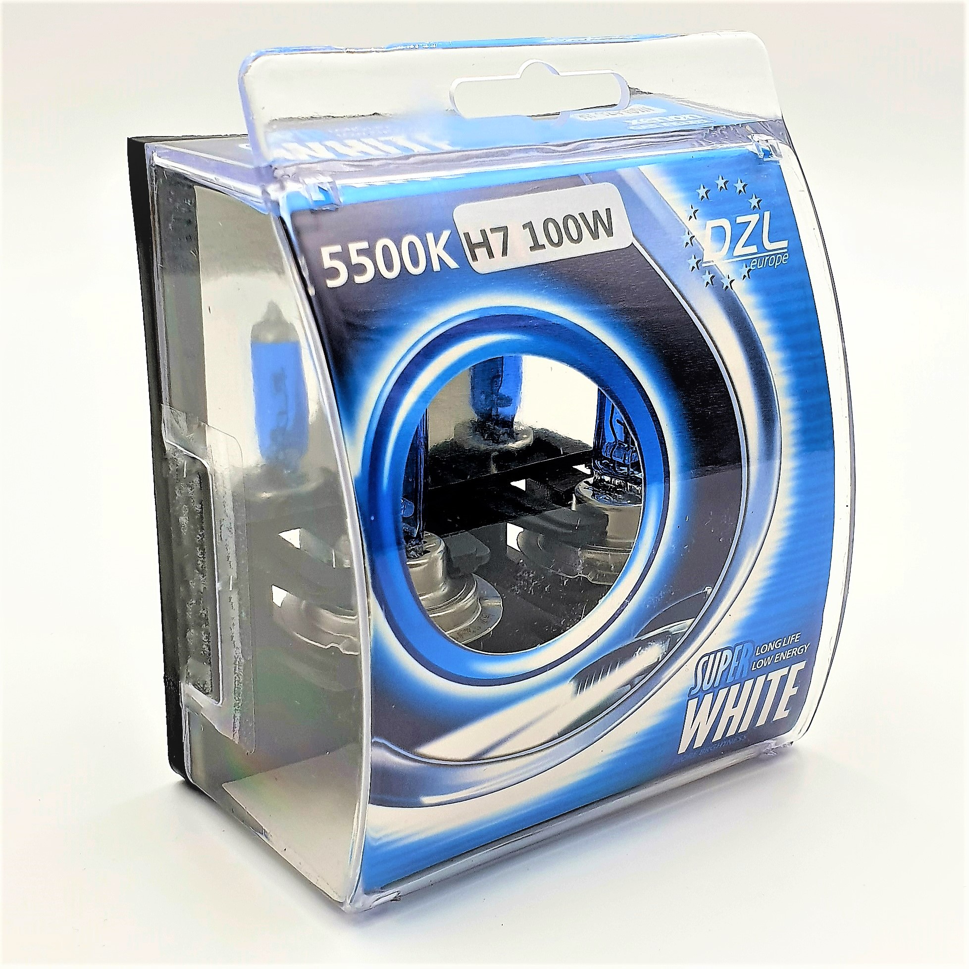 Žárovky H7 Super white 5500K, 100W, sada 2ks
