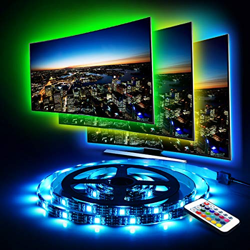 LED RGB světlo za TV a PC, délka 2m, dálkové ovládání, USB