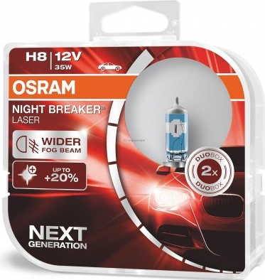 Osram H8 Night Breaker Laser +150%  PGJ19-1 12V 35W 2ks 64212NL-HCB
