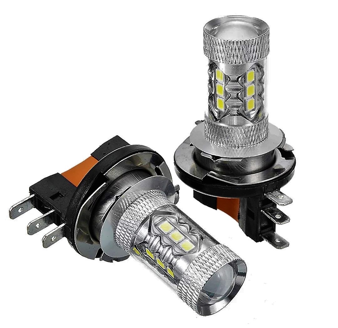 AKCE: LED žárovka H15 12V 16smd 50W 6000K - VW, AUDI, BMW, Škoda, 1ks