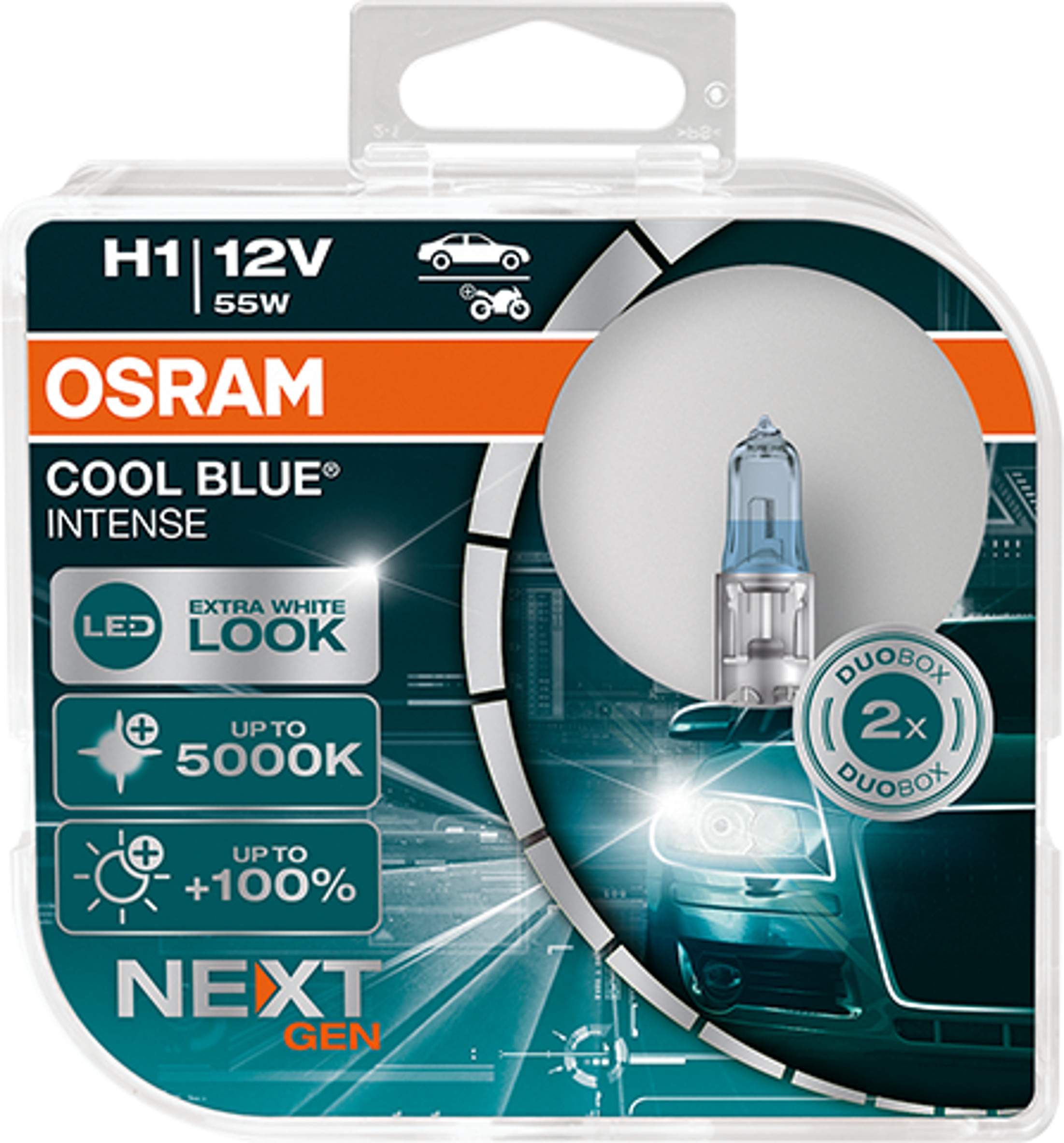 OSRAM H1 Cool Blue Intense NextGeneration 5000K +100% 55W