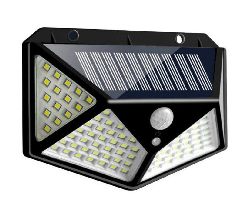 Solární světlo s detektorem pohybu 100 LED 20W 270°