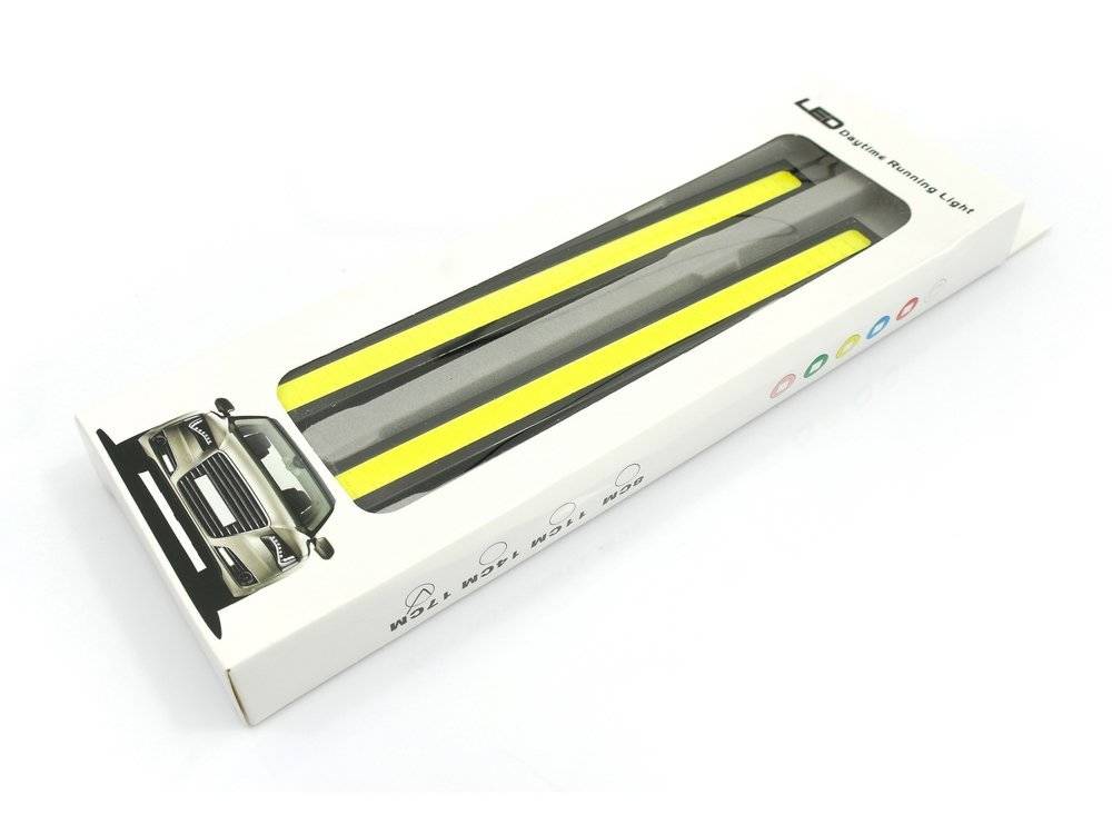 LED COB denní svícení, ultra bright 14cm 2x4W