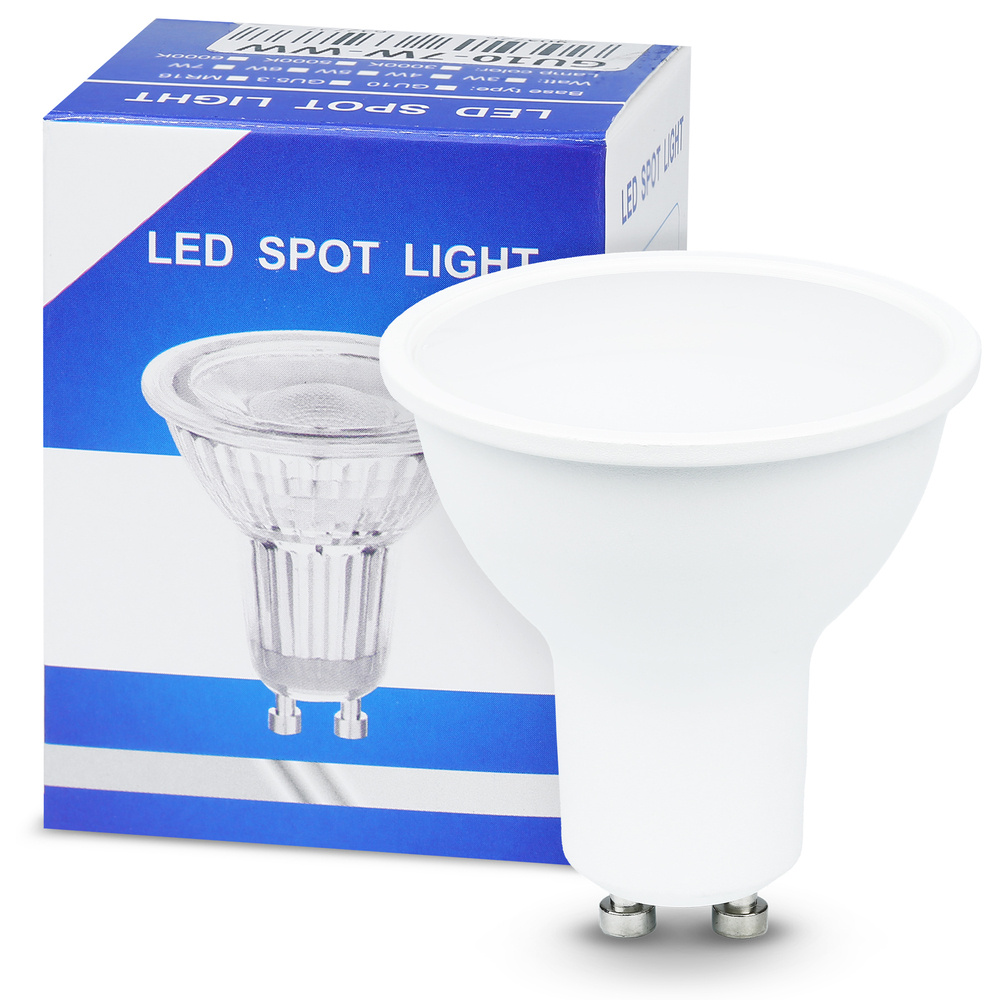 LED žárovka GU10 7W 6000K - studená bílá