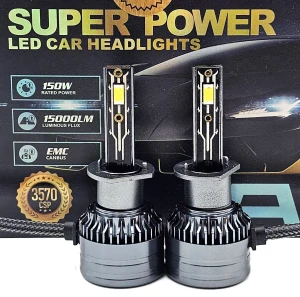 LED A5 autožárovka H1 6000K 15000lm 2x75W, sada 2ks