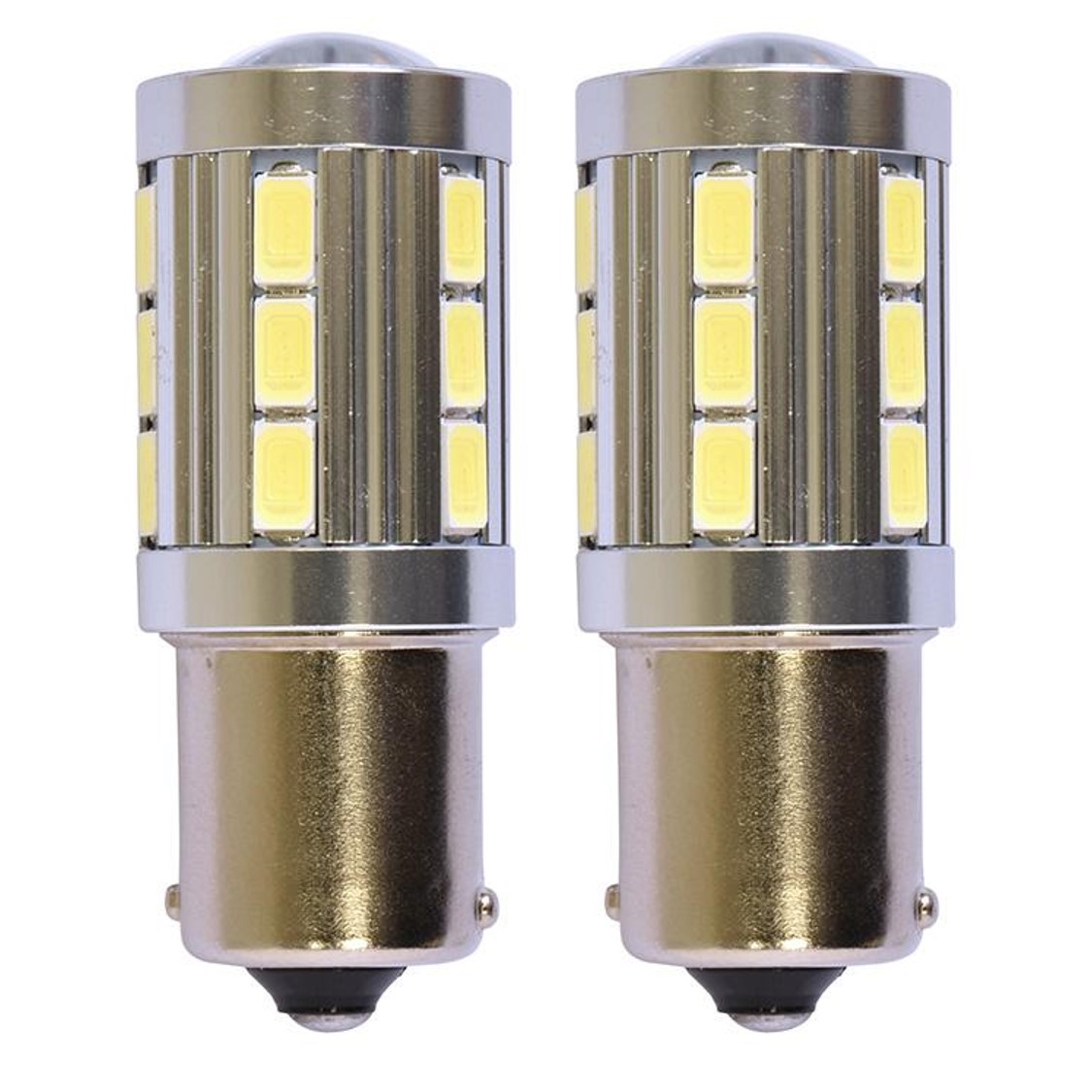 Bílá LED žárovka BA15S, CANBUS, 21 SMD, 1ks