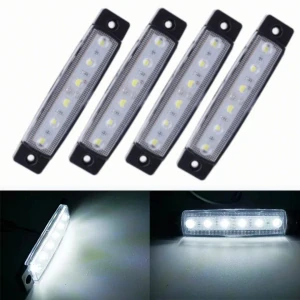 4x LED poziční obrysové světlo 12/24V 6SMD, bílé