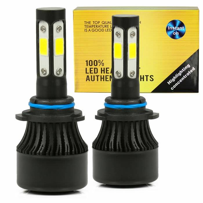 LED S4 autožárovka HB4 9006 COB CANBUS 16000lm 2x40W 6000K - sada 2ks