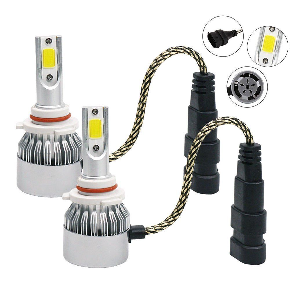 LED C6 autožárovka HB3 9005 COB 36W 4000lm 12V 6000K - sada 2ks