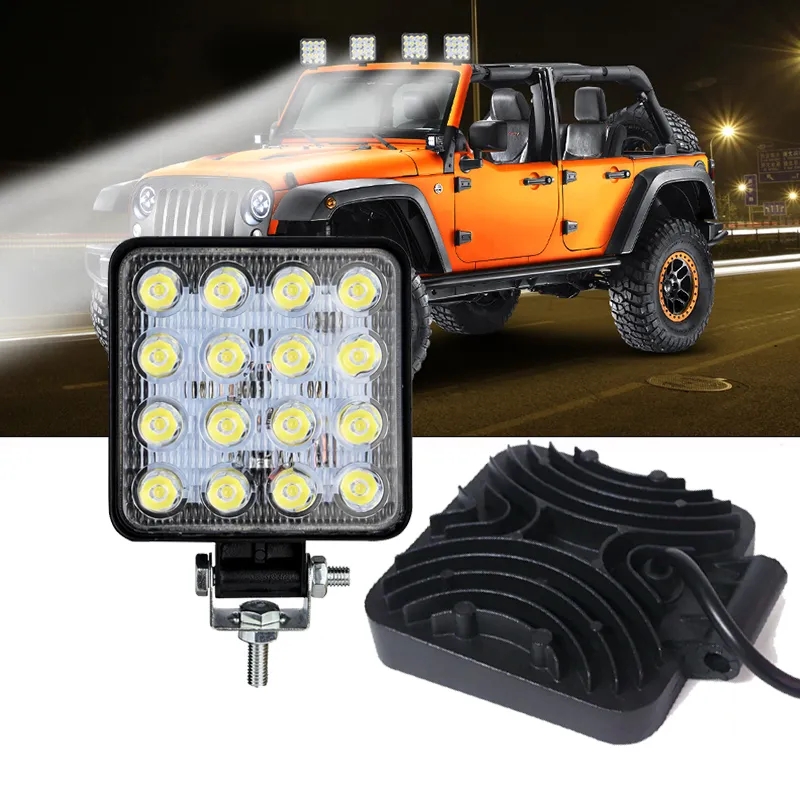 Pracovní Offroad světlo, lampa 16 LED 48W 6500K, 1ks