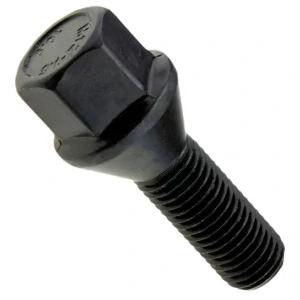 Kolový šroub M14x1,25x33mm, dosedací plocha kužel, klíč 17, černý pozink, BIMECC