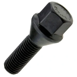 Kolový šroub M14x1,5x28mm, dosedací plocha kužel, klíč 17, černý pozink, BIMECC