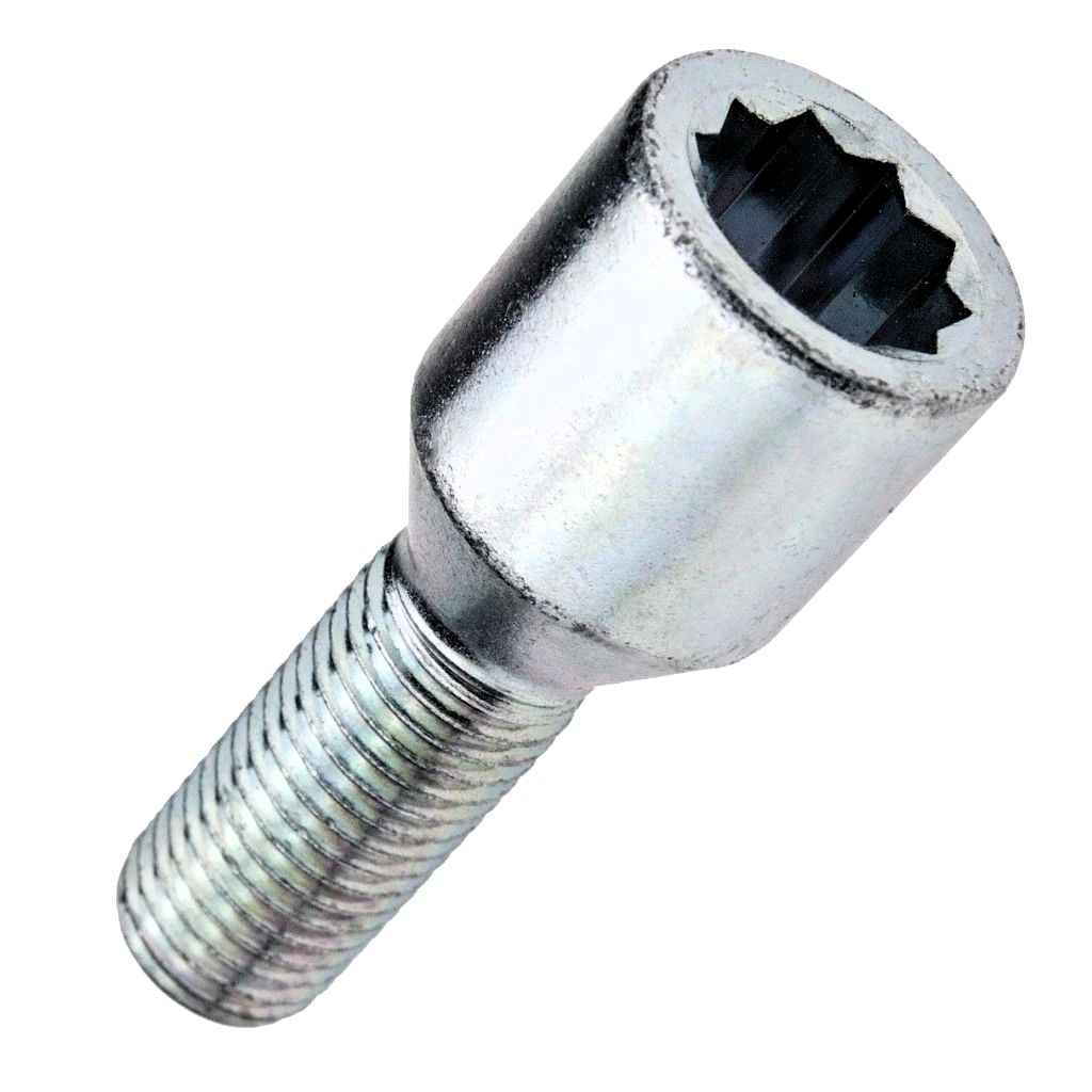 Kolový šroub M14x1,5x30, kužel s vnitřním mnohohranem, průměr hlavy 23, pozink