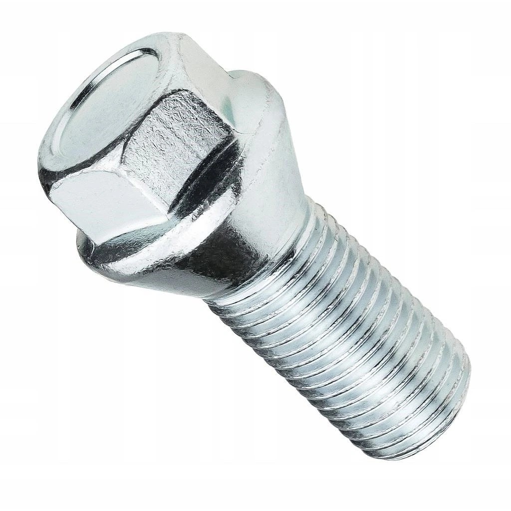 Kolový šroub M12x1,5x26mm, kužel 60° s krátkou hlavou, klíč 17, pozink