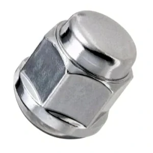Kolová matice M12x1,25mm, dosedací plocha kužel, nerez víčko, klíč 19, pozink