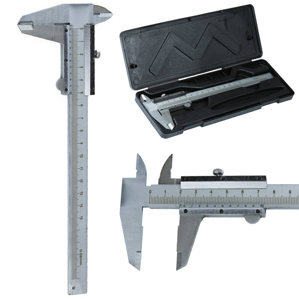 Analogové posuvné měřítko - šupléra s hloubkoměrem 0-150mm, +/- 0,02 mm, s pouzdrem