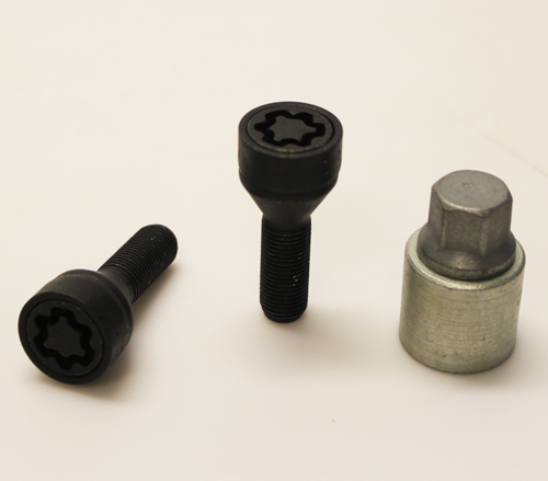 Zajišťovací šrouby SICUSTAR M14x1,5x31mm, kužel, klíč 17, černé