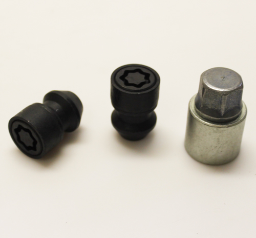 Zajišťovací matice SICUSTAR M12x1,25mm, kužel, zavřená, klíč 19, černé