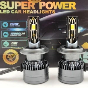 LED A5 autožárovka H7 6000K 15000lm 2x75W, sada 2ks