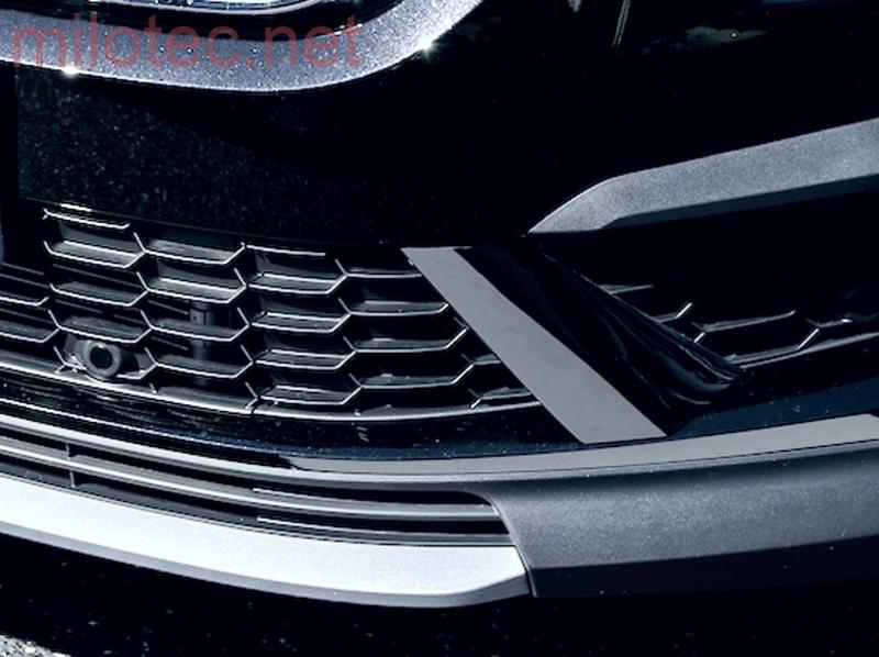 Díly do předního nárazníku, černý lesklý "klavírlak" - Škoda Kodiaq Facelift 2021–›
