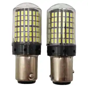 Bílá LED žárovka BA15D, 21/5W CANBUS, 144 SMD, 1ks