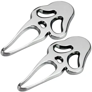 2x Samolepka 3D Maska GHOST, barva chrom