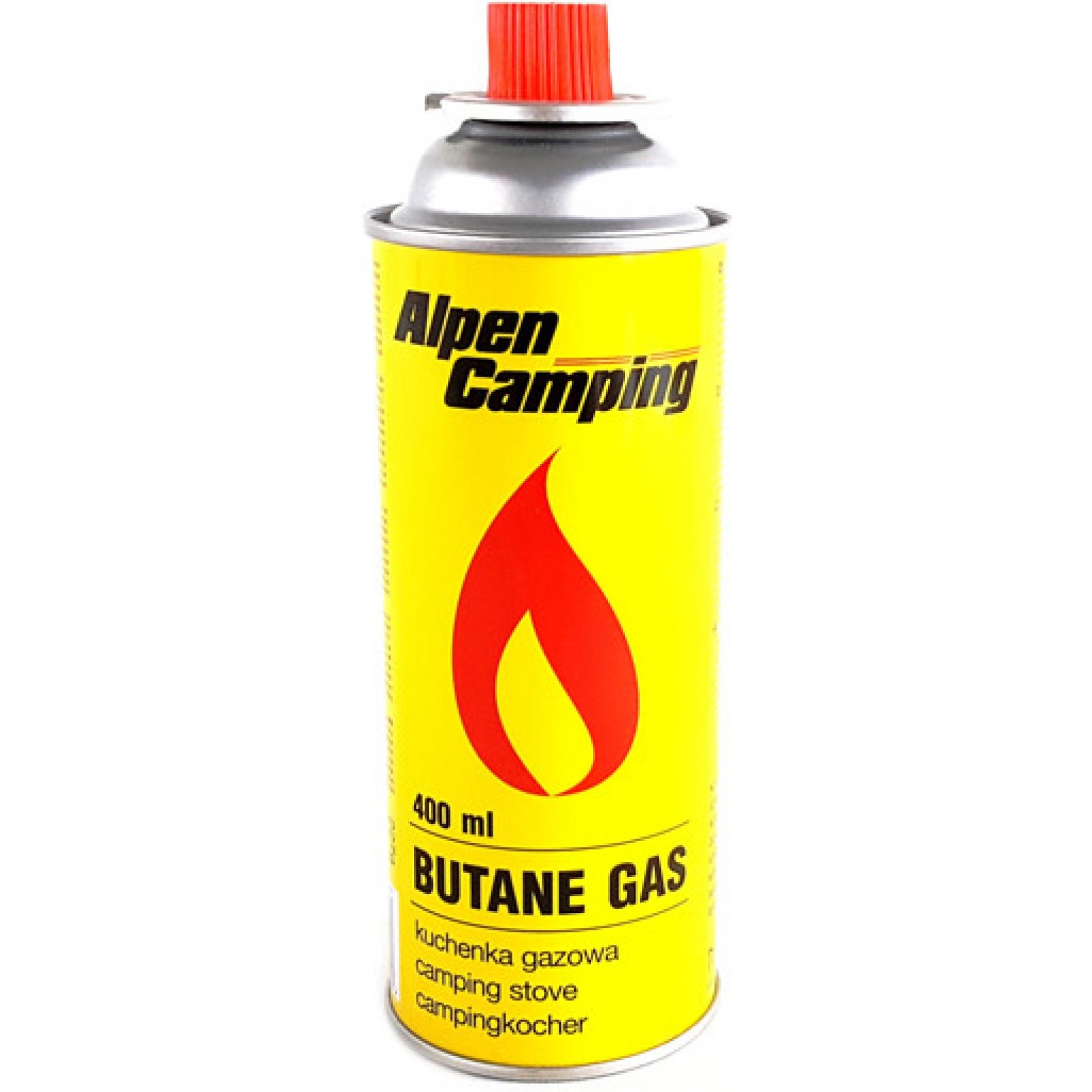 VÝPRODEJ: Plynová kartuše butan do plynových vařičů Alpen Camping 400ml, 1ks