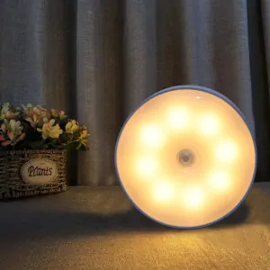 LED noční světlo se senzorem pohybu a soumraku, barva teplá bílá