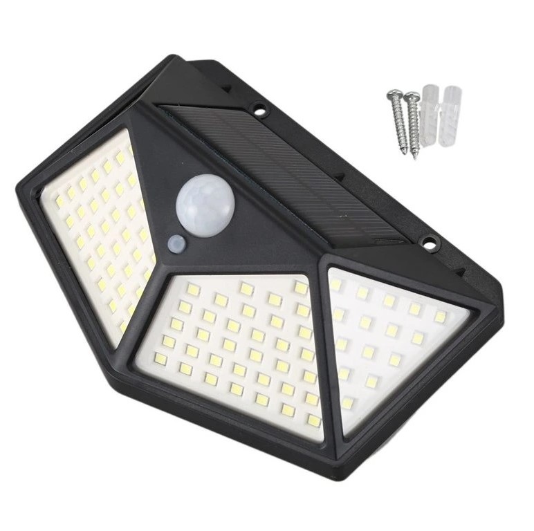 Solární světlo, sada 5ks s detektorem pohybu 100 LED 20W 270°
