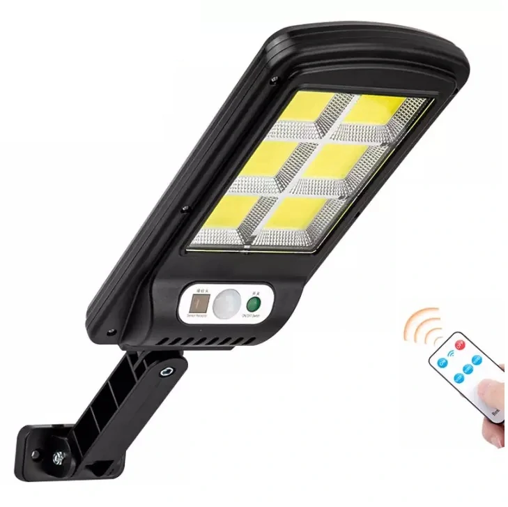 Solární světlo s čidlem pohybu, 120 COB LED, solární venkovní lampa