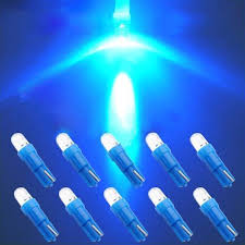 LED autožárovka modrá - osvětlení přístrojové desky, T5/12V/1,2W, sada 2ks