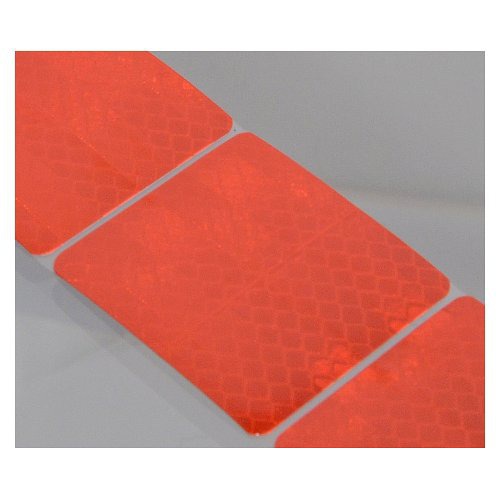 Červená samolepící dělená páska reflexní, 1m x 5cm