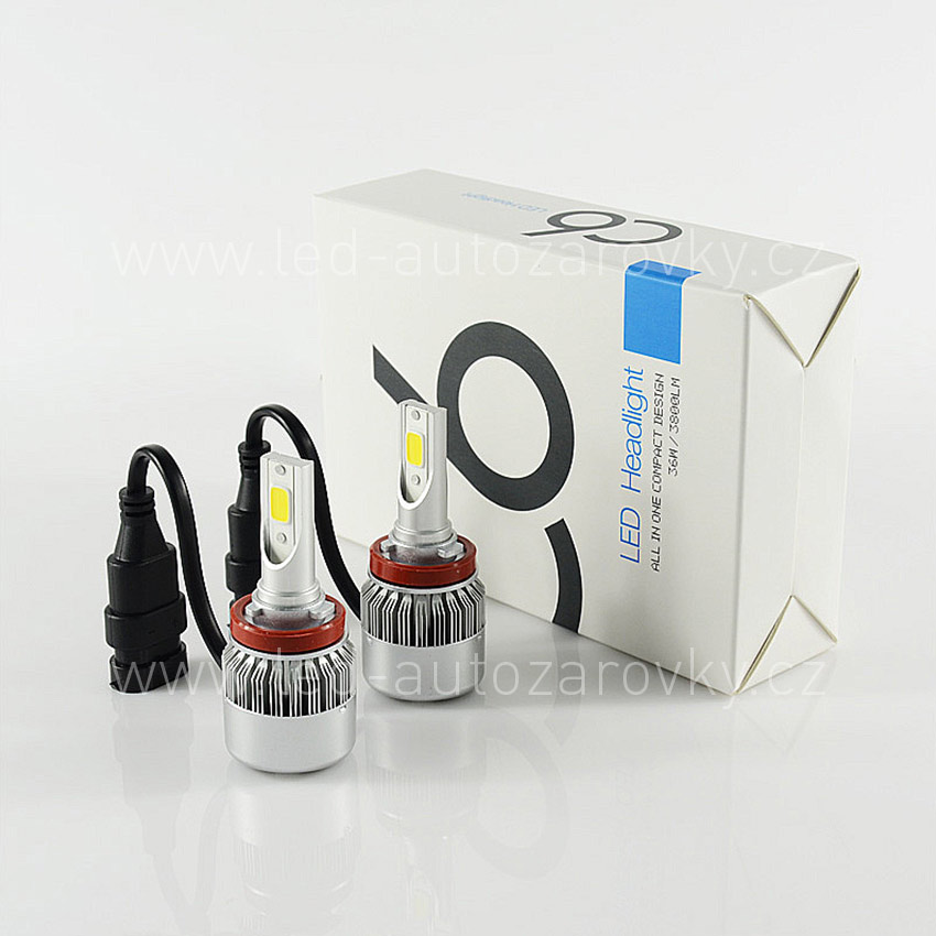 Akce - C6 LED headlight H11 6000k 36w/3800lm 12v