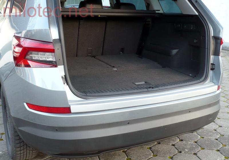 Práh pátých dveří s dlouhou hranou, stříbrný matný - Škoda Kodiaq